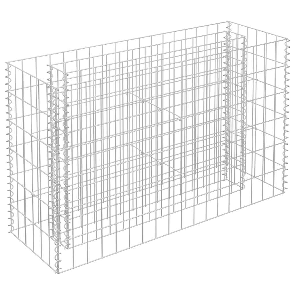 Συρματοκιβώτιο-Γλάστρα Υπερυψωμένη 90x30x60 εκ. Γαλβ. Χάλυβας - PAKOBAZAAR