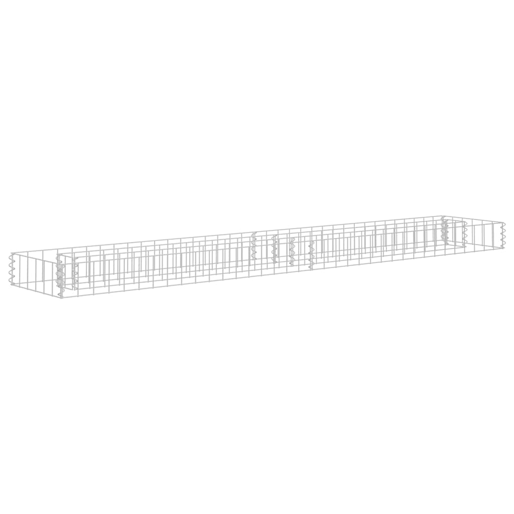 Συρματοκιβώτιο-Γλάστρα Υπερυψωμένη 180x30x10 εκ. Γαλβ. Χάλυβας - PAKOBAZAAR