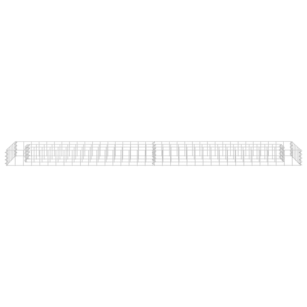 Συρματοκιβώτιο-Γλάστρα Υπερυψωμένη 180x30x10 εκ. Γαλβ. Χάλυβας - PAKOBAZAAR