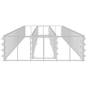 Συρματοκιβώτιο-Γλάστρα Υπερυψωμένη 180x30x10 εκ. Γαλβ. Χάλυβας - PAKOBAZAAR