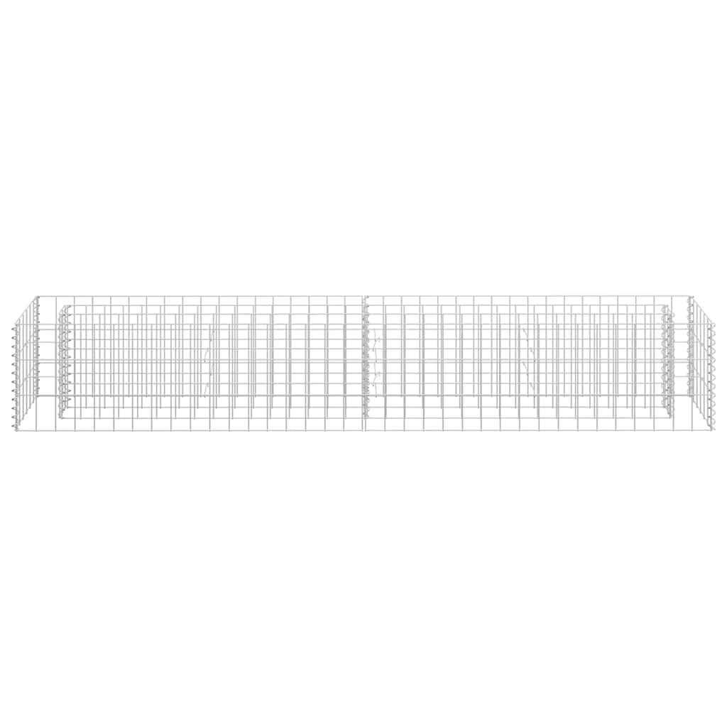 Συρματοκιβώτιο-Γλάστρα Υπερυψωμένη 180x30x30 εκ. Γαλβ. Χάλυβας - PAKOBAZAAR