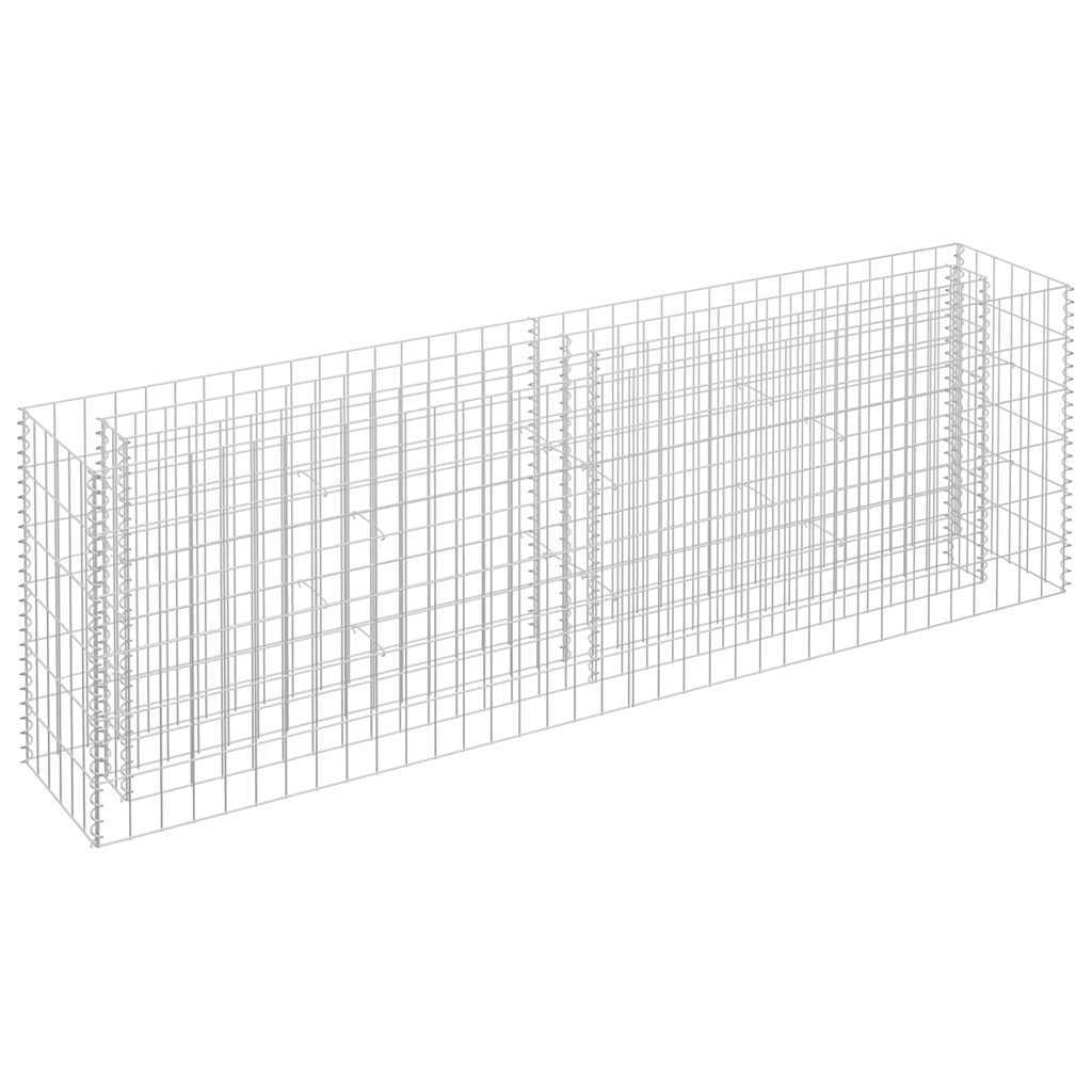 Συρματοκιβώτιο-Γλάστρα Υπερυψωμένη 180x30x60 εκ. Γαλβ. Χάλυβας - PAKOBAZAAR