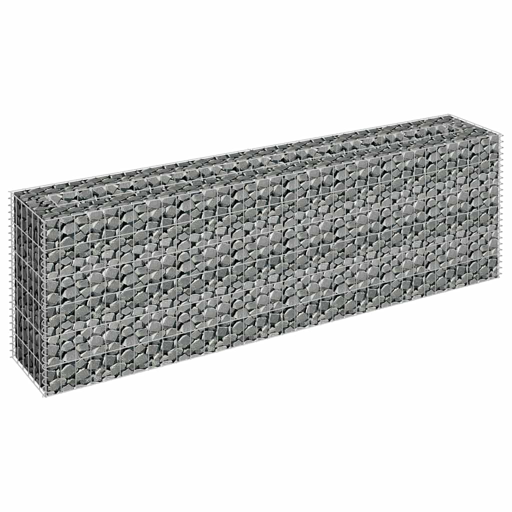 Συρματοκιβώτιο-Γλάστρα Υπερυψωμένη 180x30x60 εκ. Γαλβ. Χάλυβας - PAKOBAZAAR