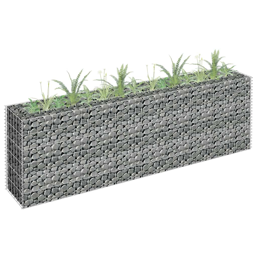 Συρματοκιβώτιο-Γλάστρα Υπερυψωμένη 180x30x60 εκ. Γαλβ. Χάλυβας - PAKOBAZAAR