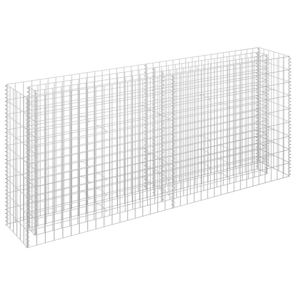 Συρματοκιβώτιο-Γλάστρα Υπερυψωμένη 180x30x90 εκ. Γαλβ. Χάλυβας - PAKOBAZAAR