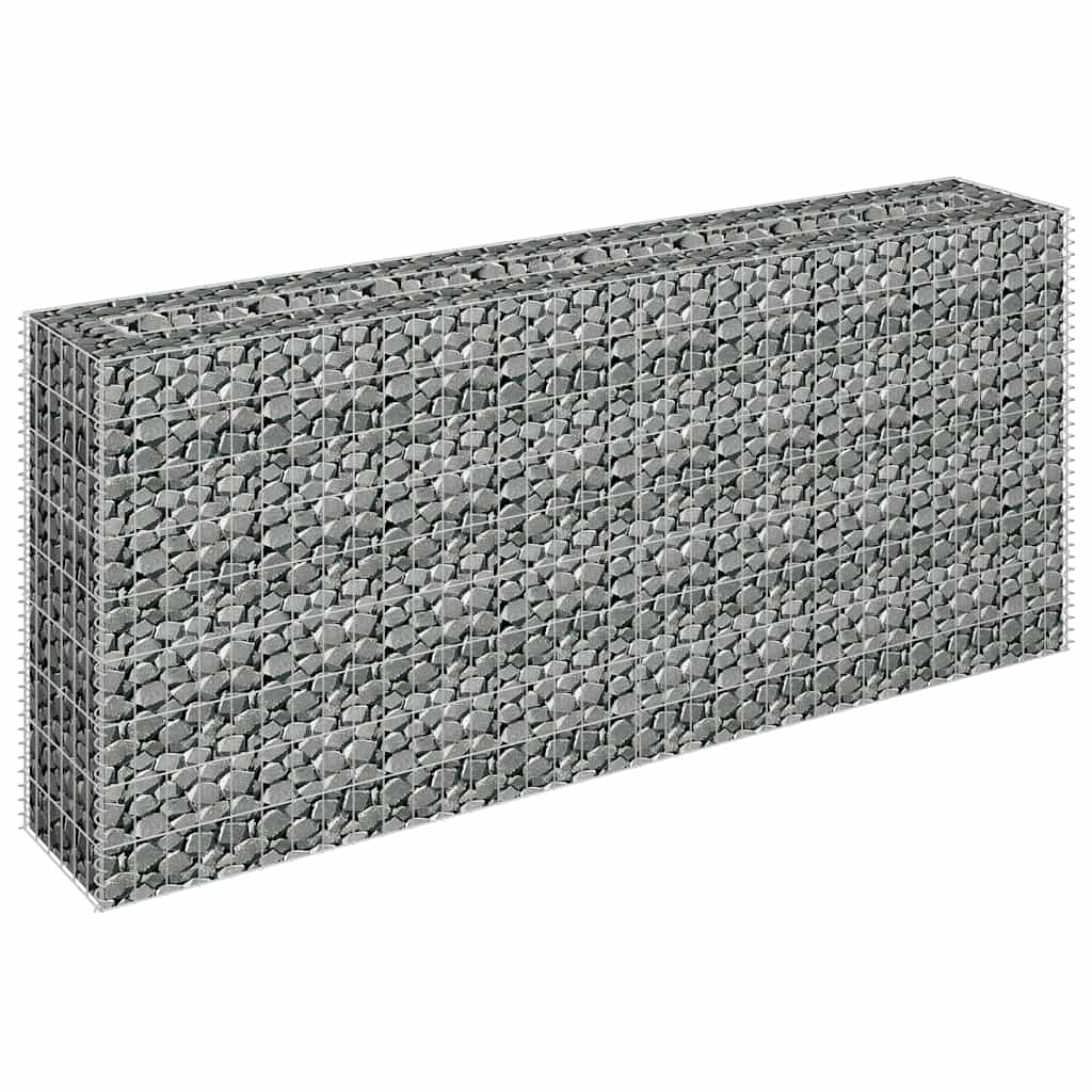 Συρματοκιβώτιο-Γλάστρα Υπερυψωμένη 180x30x90 εκ. Γαλβ. Χάλυβας - PAKOBAZAAR