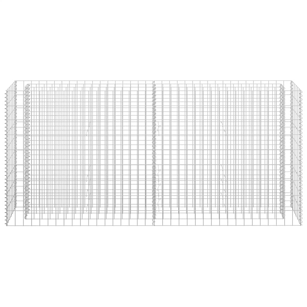 Συρματοκιβώτιο-Γλάστρα Υπερυψωμένη 180x30x90 εκ. Γαλβ. Χάλυβας - PAKOBAZAAR