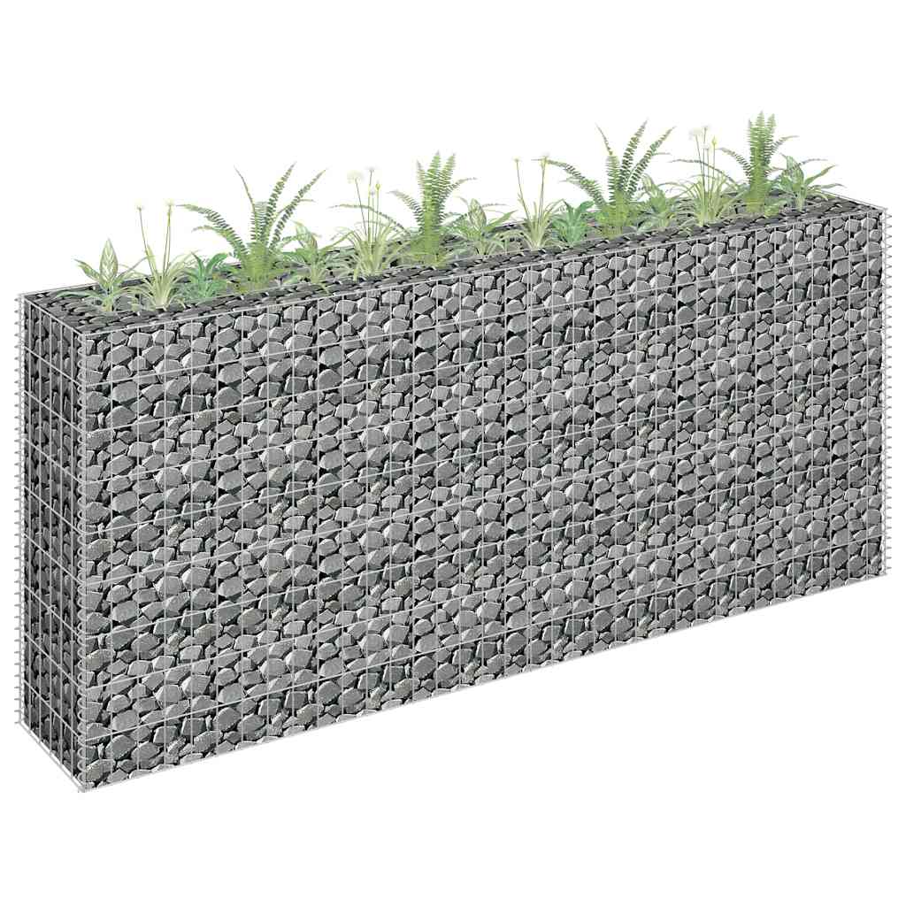 Συρματοκιβώτιο-Γλάστρα Υπερυψωμένη 180x30x90 εκ. Γαλβ. Χάλυβας - PAKOBAZAAR