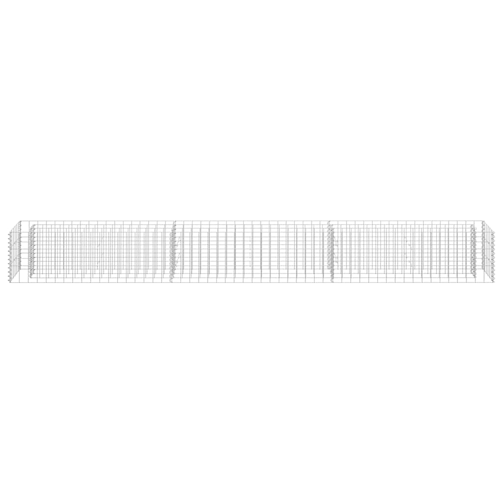 Συρματοκιβώτιο-Γλάστρα Υπερυψωμένη 270x30x30 εκ. Γαλβ. Χάλυβας - PAKOBAZAAR