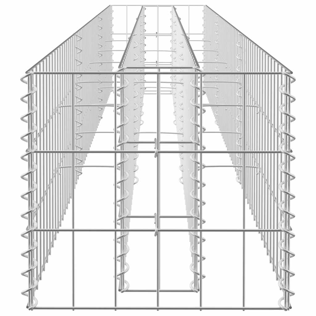 Συρματοκιβώτιο-Γλάστρα Υπερυψωμένη 270x30x30 εκ. Γαλβ. Χάλυβας - PAKOBAZAAR