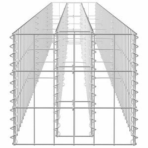 Συρματοκιβώτιο-Γλάστρα Υπερυψωμένη 270x30x30 εκ. Γαλβ. Χάλυβας - PAKOBAZAAR