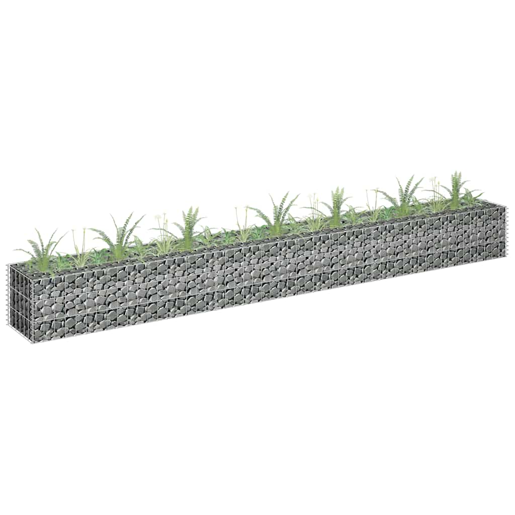 Συρματοκιβώτιο-Γλάστρα Υπερυψωμένη 270x30x30 εκ. Γαλβ. Χάλυβας - PAKOBAZAAR