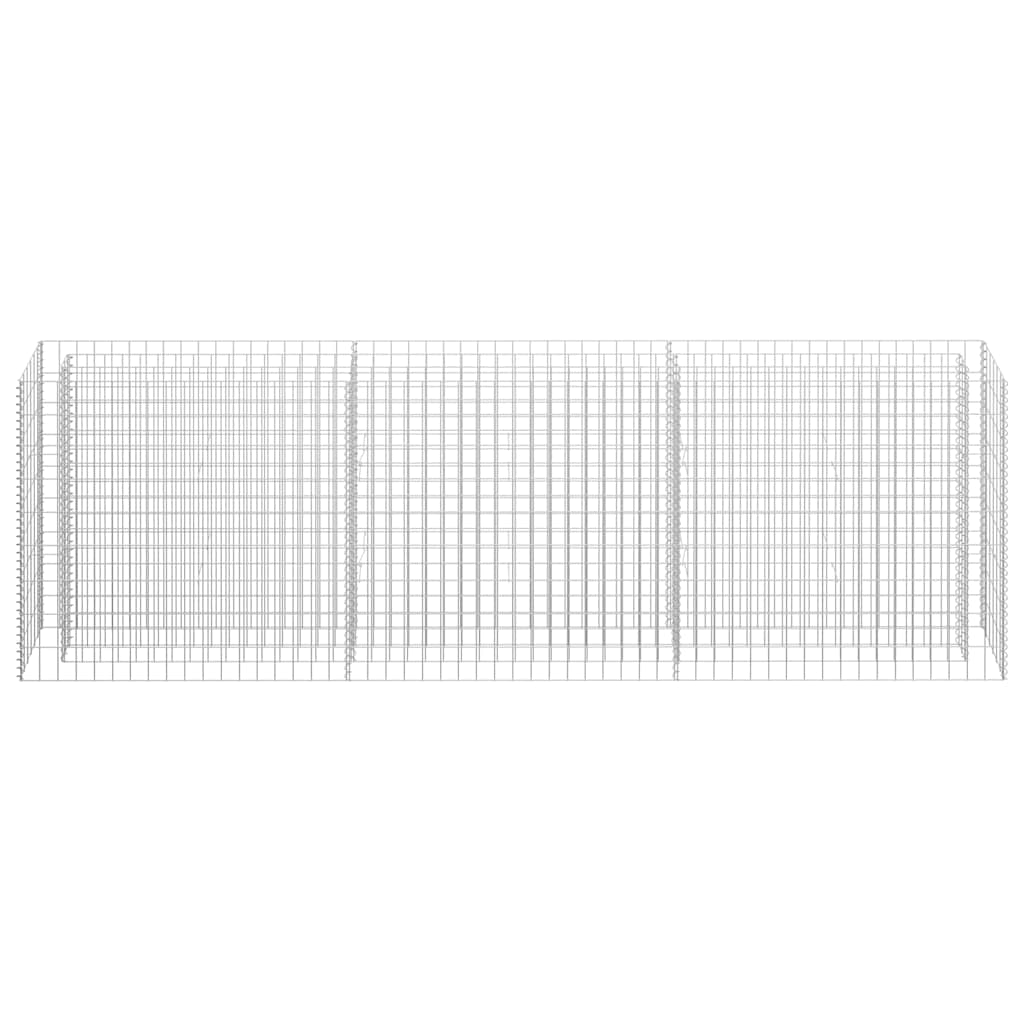Συρματοκιβώτιο-Γλάστρα Υπερυψωμένη 270x30x90 εκ. Γαλβ. Χάλυβας - PAKOBAZAAR