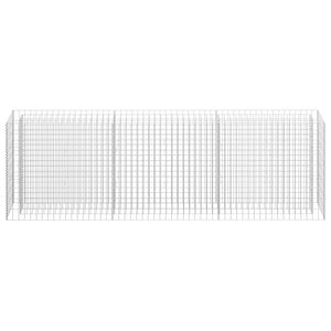 Συρματοκιβώτιο-Γλάστρα Υπερυψωμένη 270x30x90 εκ. Γαλβ. Χάλυβας - PAKOBAZAAR