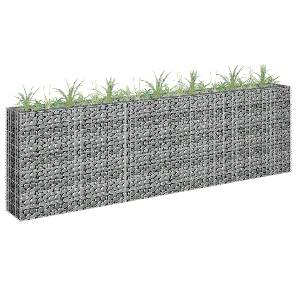 Συρματοκιβώτιο-Γλάστρα Υπερυψωμένη 270x30x90 εκ. Γαλβ. Χάλυβας - PAKOBAZAAR