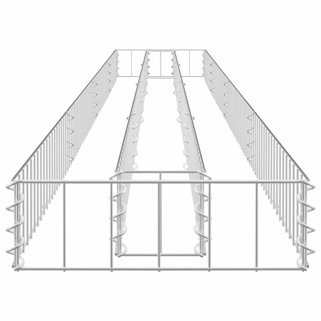 Συρματοκιβώτιο-Γλάστρα Υπερυψωμένη 360x30x10 εκ. Γαλβ. Χάλυβας - PAKOBAZAAR