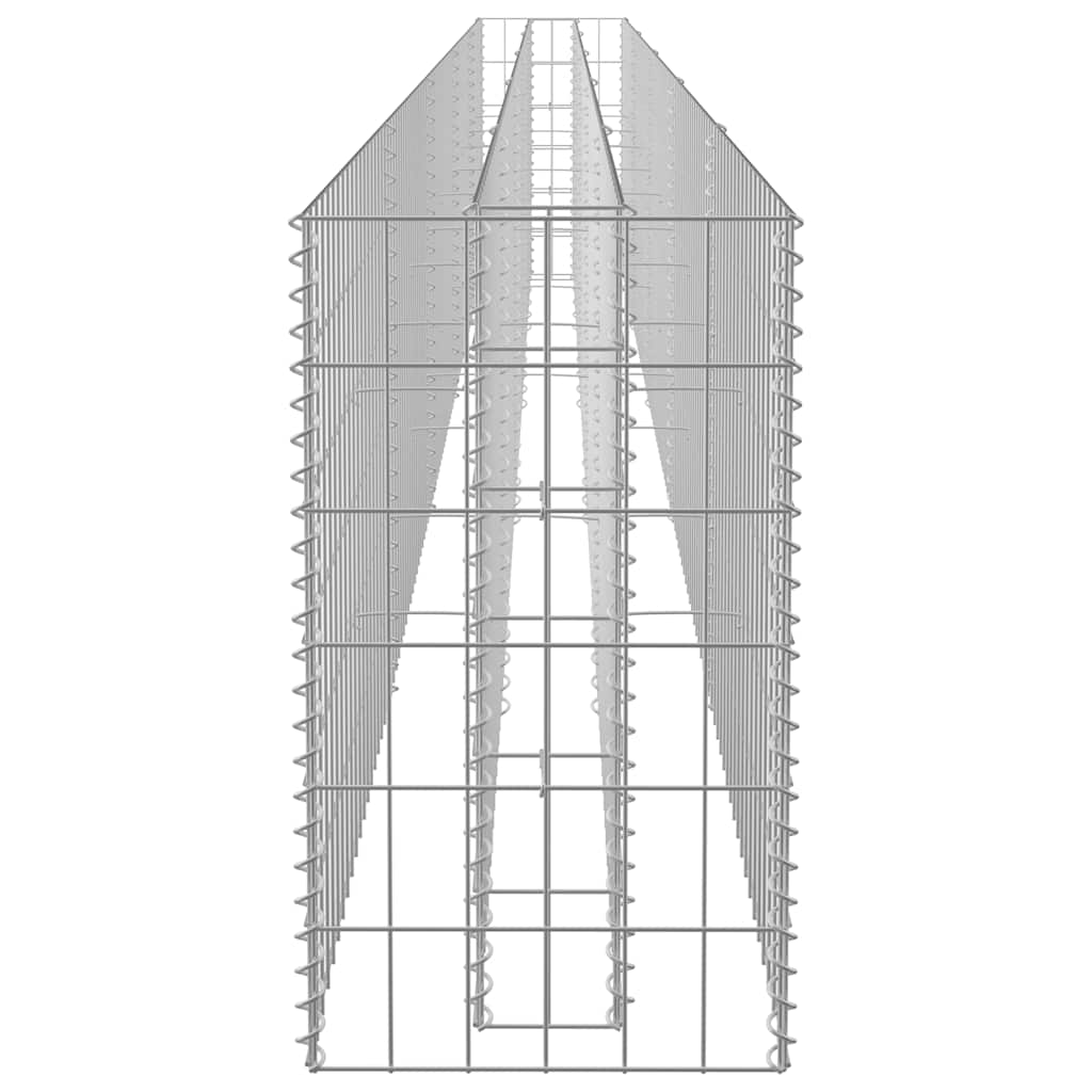 Συρματοκιβώτιο-Γλάστρα Υπερυψωμένη 450x30x60 εκ. Γαλβ. Χάλυβας - PAKOBAZAAR