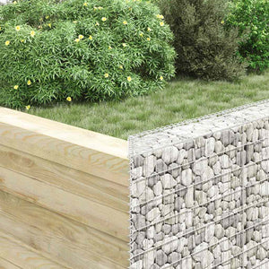 Συρματοκιβώτιο-Γλάστρα Υπ. Τραπέζιο 150x20x100 εκ Γαλβ. Χάλυβας - PAKOBAZAAR