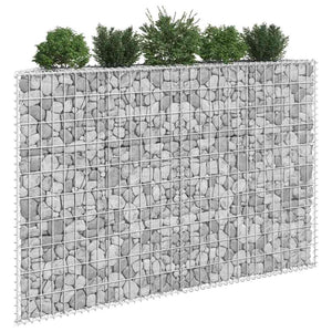 Συρματοκιβώτιο-Γλάστρα Υπ. Τραπέζιο 150x20x100 εκ Γαλβ. Χάλυβας - PAKOBAZAAR