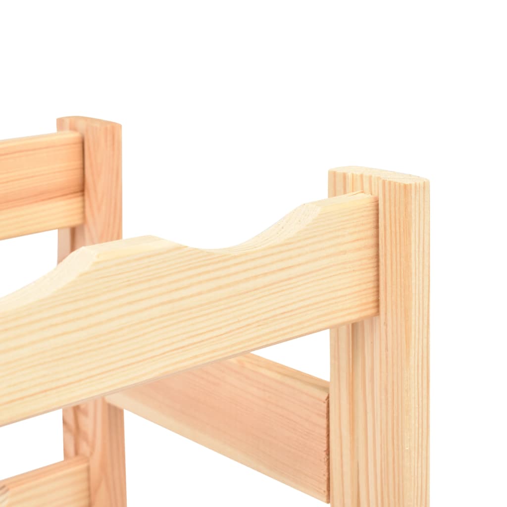 Ραφιέρα/Σταντ Κρασιών για 30 Φιάλες από Μασίφ Ξύλο Πεύκου - PAKOBAZAAR