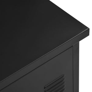 Γραφείο με Συρτάρια Βιομηχανικό Μαύρο 120x55x75 εκ. Ατσάλινο - Pakobazaar
