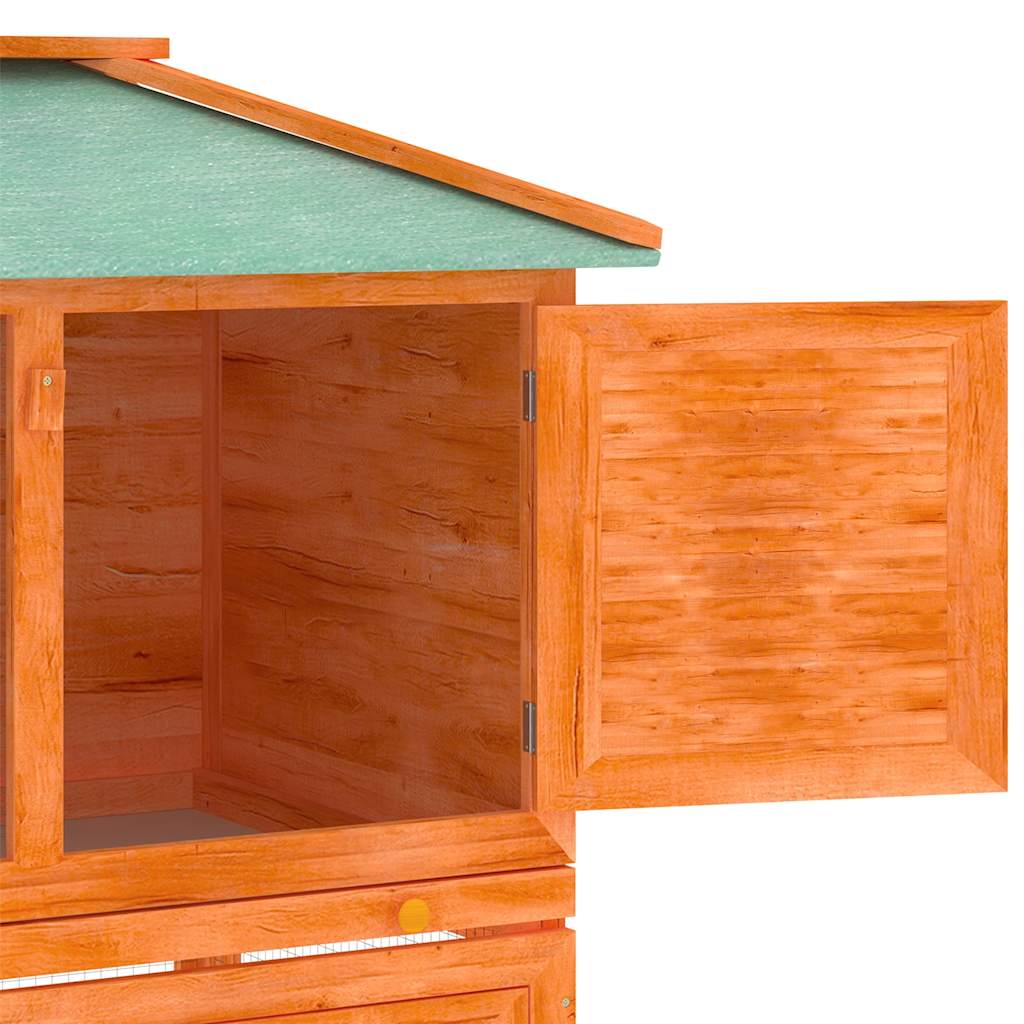 Κλουβί Ζώων / Κουνελιών Δύο Ορόφων Ξύλινο - PAKOBAZAAR