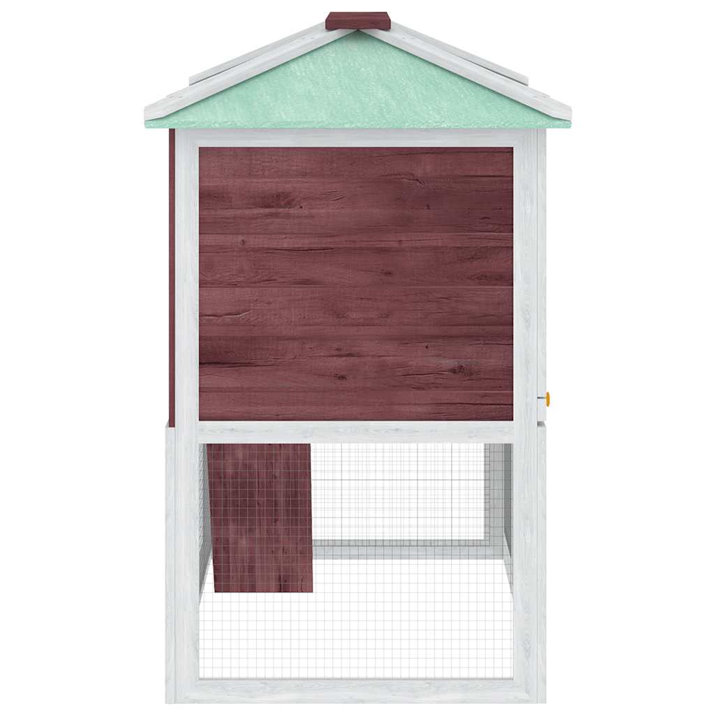 Κλουβί Ζώων / Κουνελιών Δύο Ορόφων Καφέ Ξύλινο - PAKOBAZAAR