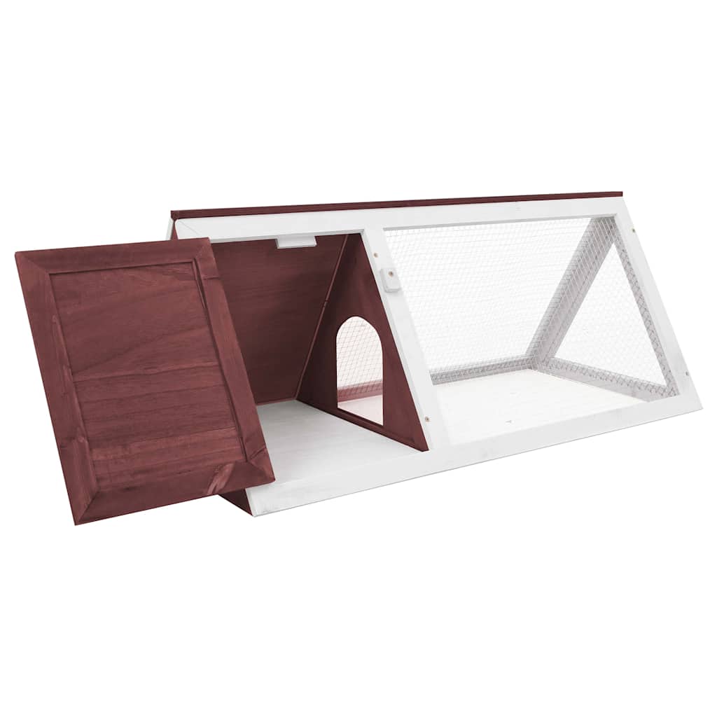 Κλουβί Ζώων / Κουνελιών Καφέ Ξύλινο - PAKOBAZAAR