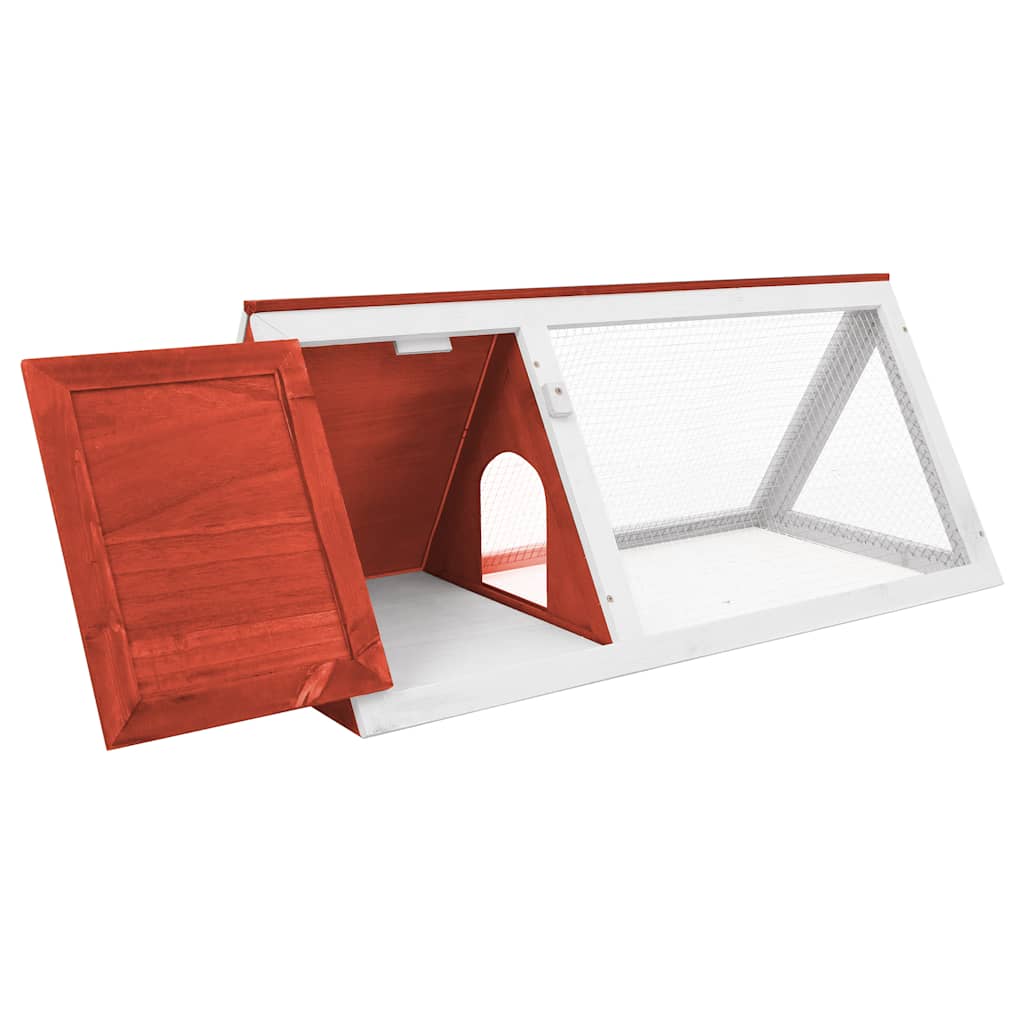 Κλουβί Ζώων / Κουνελιών Κόκκινο Ξύλινο - PAKOBAZAAR