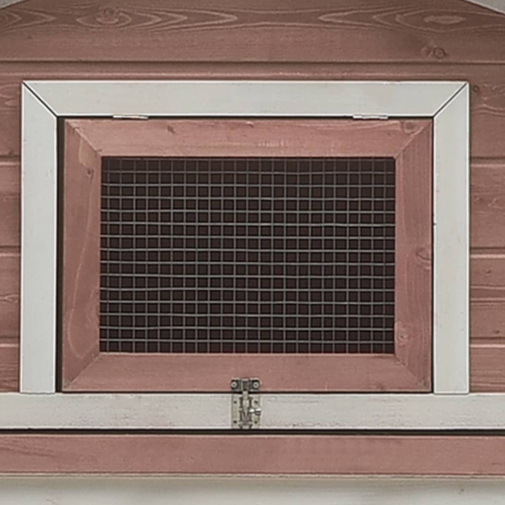 Κλουβί Κουνελιών Μόκα 310x70x87 εκ. Μασίφ Ξύλο Πεύκου/Ελάτης - PAKOBAZAAR