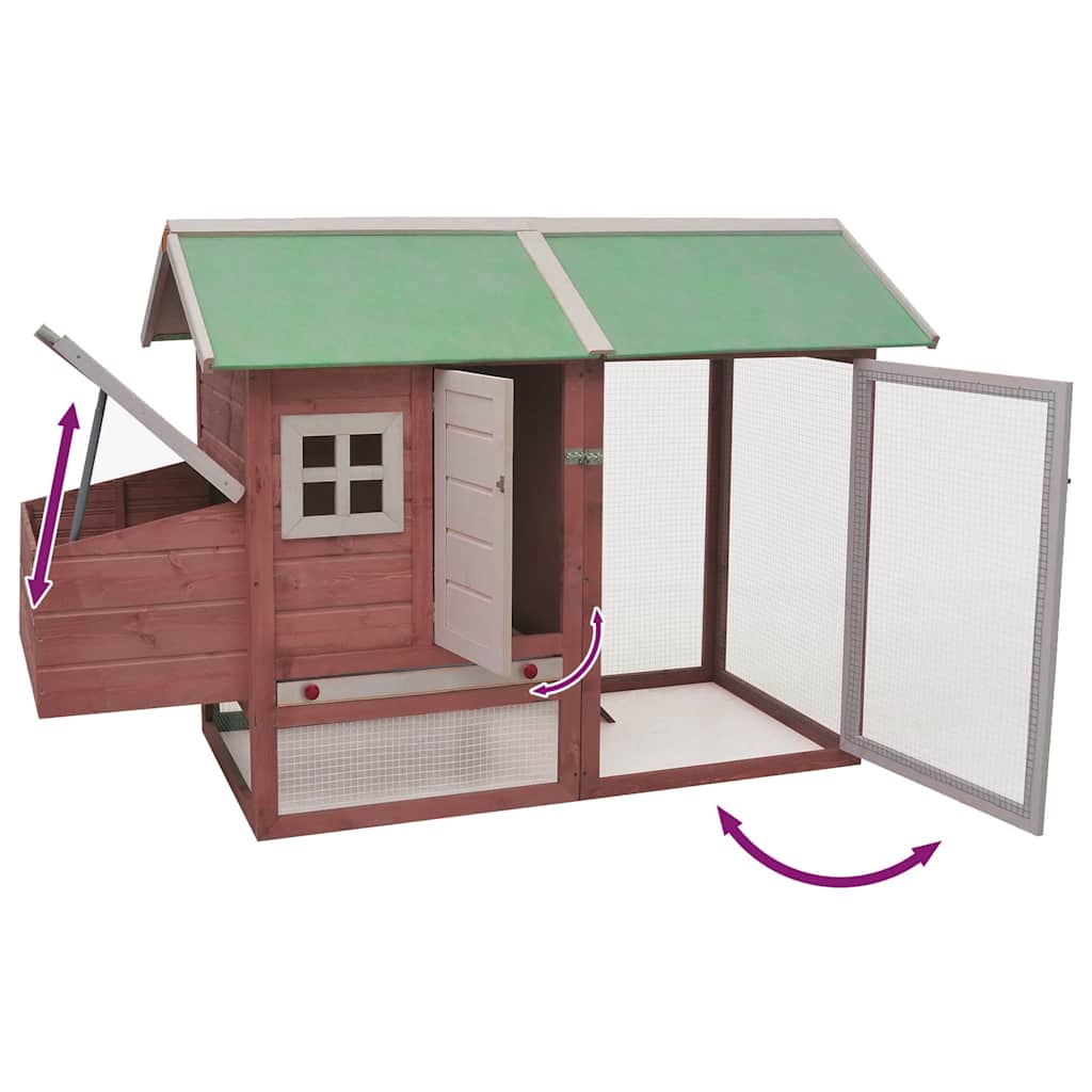 Κοτέτσι Μόκα 170 x 81 x 110 εκ. από Μασίφ Ξύλο Πεύκου & Ελάτης - PAKOBAZAAR