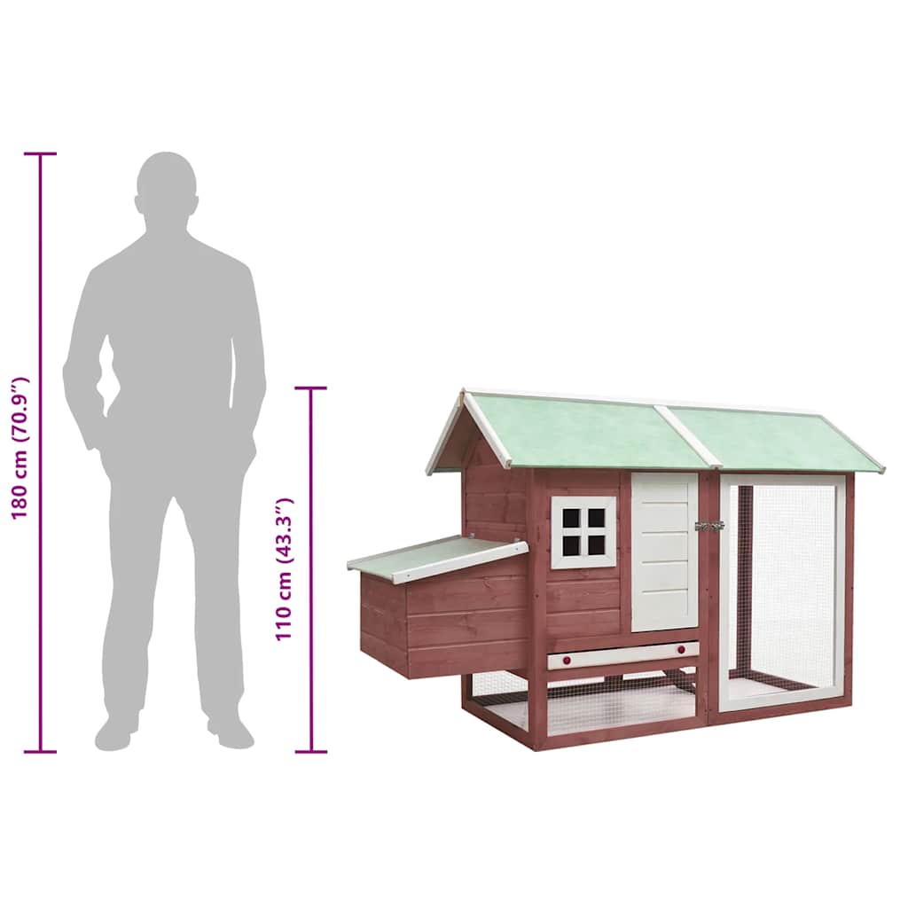 Κοτέτσι Μόκα 170 x 81 x 110 εκ. από Μασίφ Ξύλο Πεύκου & Ελάτης - PAKOBAZAAR
