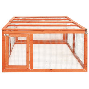 Κλουβί Κουνελιών 183 x 90 x 46,5 εκ. από Μασίφ Ξύλο Ελάτης - PAKOBAZAAR