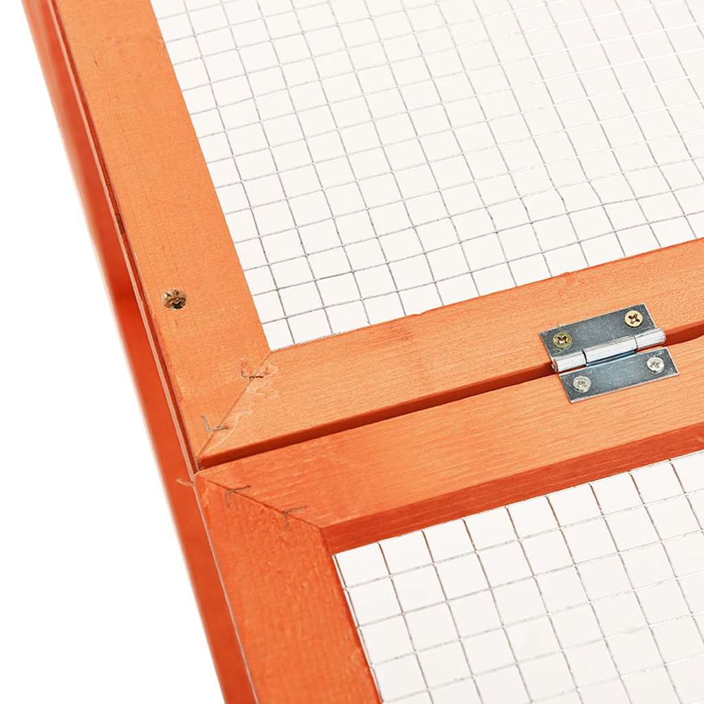 Κλουβί Κουνελιών 183 x 90 x 46,5 εκ. από Μασίφ Ξύλο Ελάτης - PAKOBAZAAR