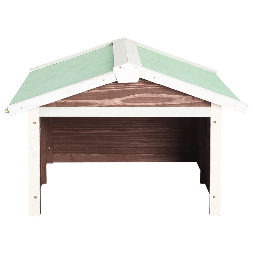 Στέγαστρο για Ρομποτικό Χλοοκοπτ. Μόκα/Λευκό 72x87x50 εκ. Ελάτη - PAKOBAZAAR