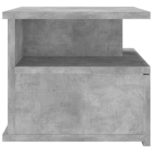 Κομοδίνο Κρεμαστό Γκρι Σκυροδέματος 40x31x27 εκ. από Επεξ. Ξύλο