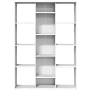 Διαχωριστικό/Βιβλιοθήκη Λευκό 100x24x140 εκ. από Επεξ. Ξύλο - Pakobazaar