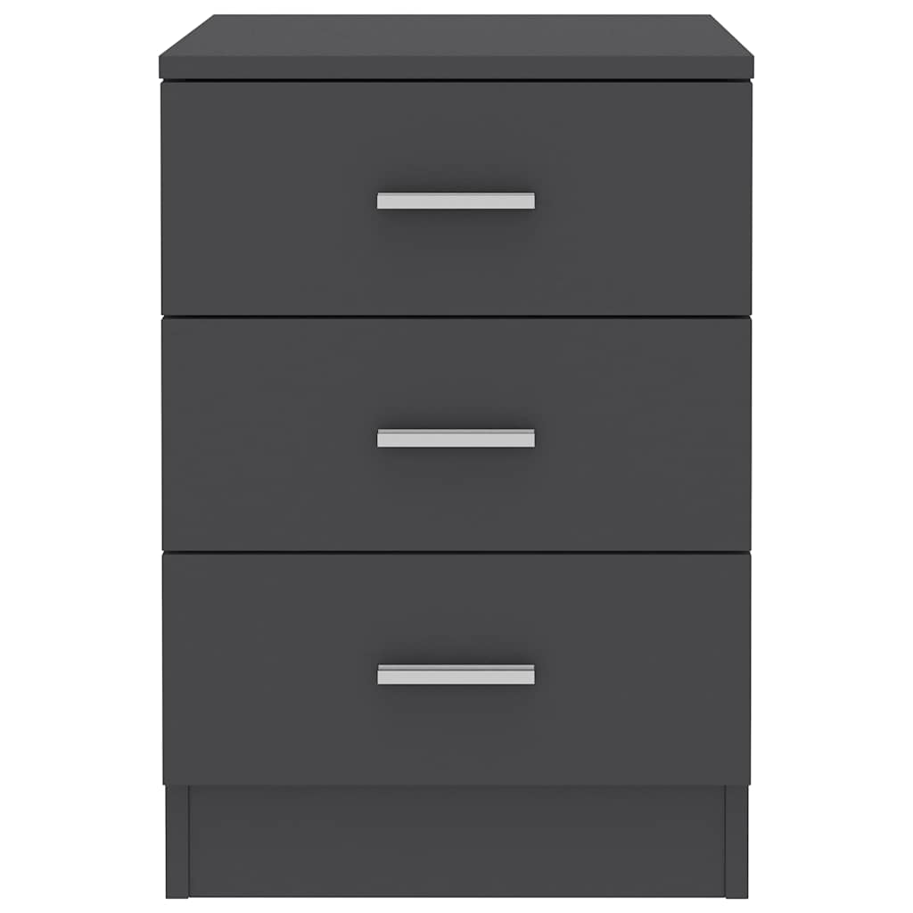 Κομοδίνο Γκρι 38 x 35 x 56 εκ. από Μοριοσανίδα