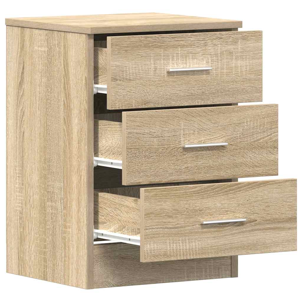 Κομοδίνο Χρώμα Sonoma Δρυς 38 x 35 x 56 εκ. από Επεξ. Ξύλο
