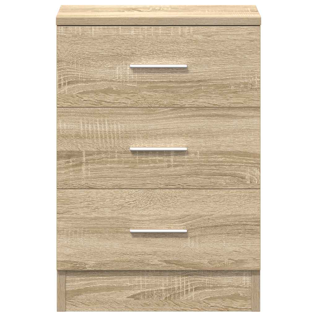Κομοδίνο Χρώμα Sonoma Δρυς 38 x 35 x 56 εκ. από Επεξ. Ξύλο