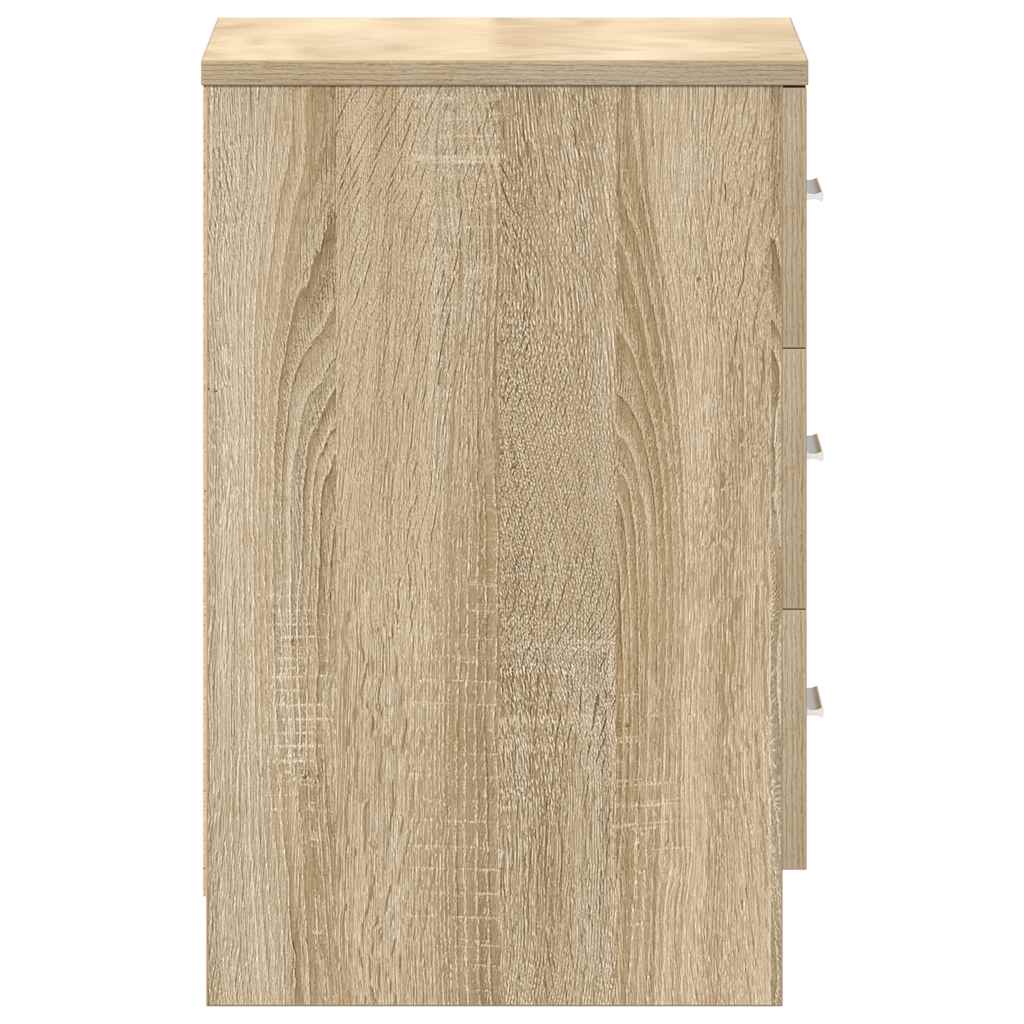 Κομοδίνο Χρώμα Sonoma Δρυς 38 x 35 x 56 εκ. από Επεξ. Ξύλο