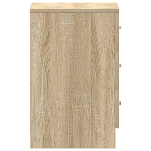 Κομοδίνο Χρώμα Sonoma Δρυς 38 x 35 x 56 εκ. από Επεξ. Ξύλο