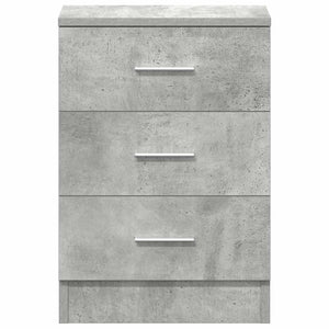 Κομοδίνο Γκρι του Σκυροδέματος 38 x 35 x 56 εκ. από Επεξ. Ξύλο