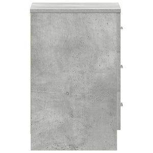 Κομοδίνο Γκρι του Σκυροδέματος 38 x 35 x 56 εκ. από Επεξ. Ξύλο