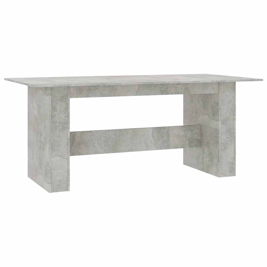 Τραπεζαρία Γκρι του Σκυροδέματος 180x90x76 εκ. από Επεξ. Ξύλο