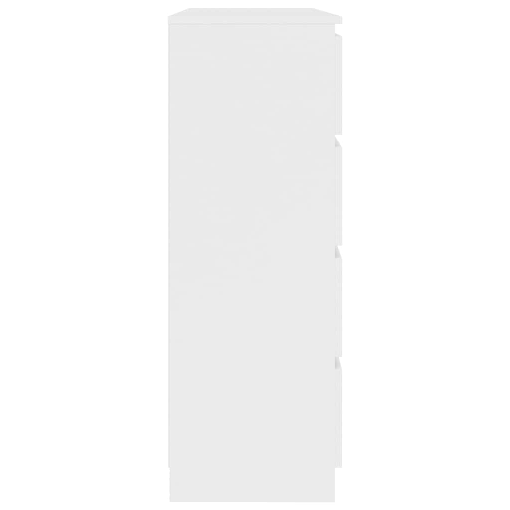 Συρταριέρα Λευκή 120 x 35 x 99 εκ. από Μοριοσανίδα