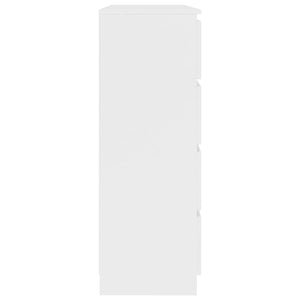 Συρταριέρα Λευκή 120 x 35 x 99 εκ. από Μοριοσανίδα