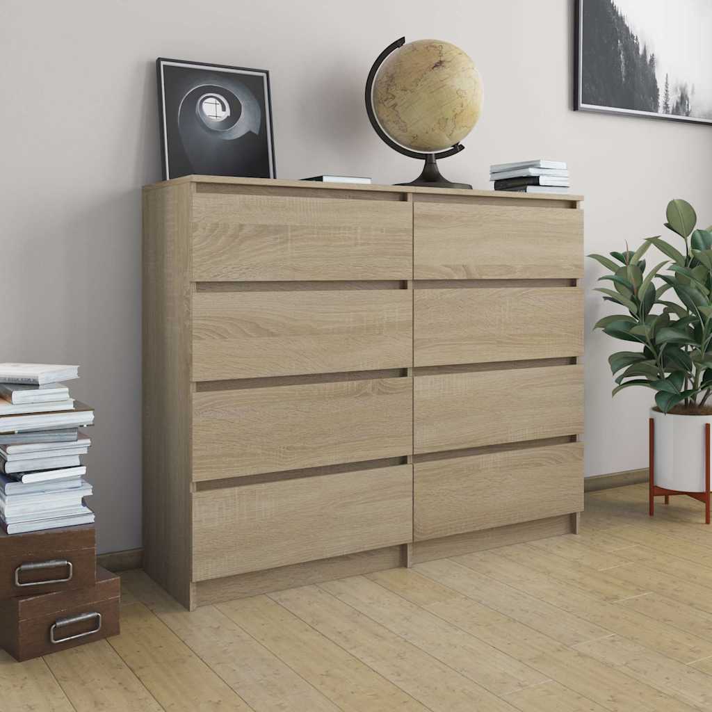 Συρταριέρα Sonoma Δρυς 120 x 35 x 99 εκ. από Μοριοσανίδα - Pakobazaar