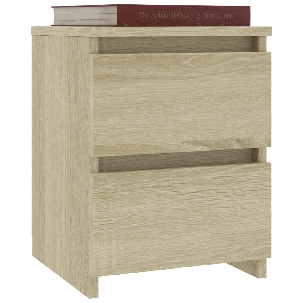 Κομοδίνο Χρώμα Sonoma Δρυς 30 x 30 x 40 εκ. από Επεξ. Ξύλο - Pakobazaar