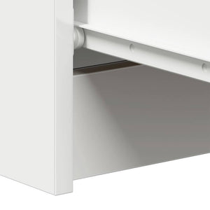Συρταριέρα Λευκή 60 x 35 x 98,5 εκ. από Επεξεργασμένο Ξύλο